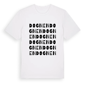 Dognen ordlek t-shirt – ekologisk bomull t-shirt från Pinshirt