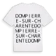 Dompierre-sur-Charente ordlek t-shirt