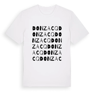 Donzacq ordlek t-shirt – ekologisk bomull t-shirt från Pinshirt