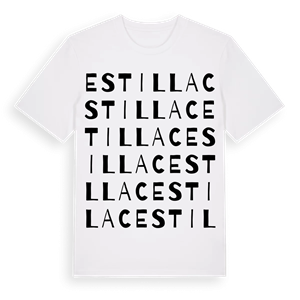 Estillac ordlek t-shirt – ekologisk bomull t-shirt från Pinshirt