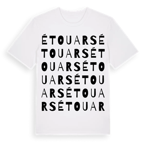 Étouars ordlek t-shirt – ekologisk bomull t-shirt från Pinshirt