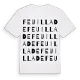 Feuillade ordlek t-shirt
