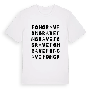 Fongrave ordlek t-shirt – ekologisk bomull t-shirt från Pinshirt