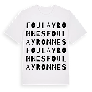 Foulayronnes ordlek t-shirt – ekologisk bomull t-shirt från Pinshirt