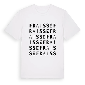 Fraisse ordlek t-shirt – ekologisk bomull t-shirt från Pinshirt