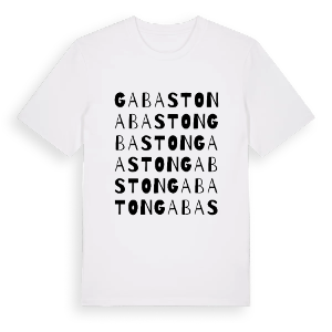 Gabaston ordlek t-shirt – ekologisk bomull t-shirt från Pinshirt