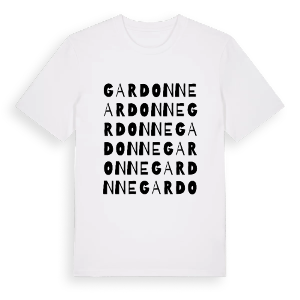 Gardonne ordlek t-shirt – ekologisk bomull t-shirt från Pinshirt