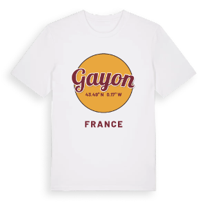 Gayon cirkel t-shirt – ekologisk bomull t-shirt från Pinshirt