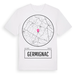 Germignac t-shirt – ekologisk bomull t-shirt från Pinshirt