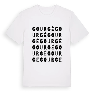 Gourgé ordlek t-shirt – ekologisk bomull t-shirt från Pinshirt
