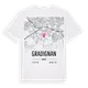 Gradignan karta t-shirt