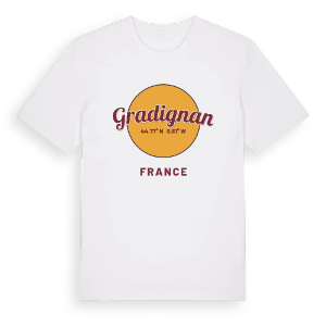 Gradignan cirkel t-shirt – ekologisk bomull t-shirt från Pinshirt