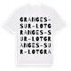Granges-sur-Lot ordlek t-shirt