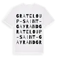 Grateloup-Saint-Gayrand ordlek t-shirt