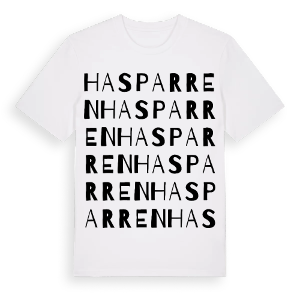 Hasparren ordlek t-shirt – ekologisk bomull t-shirt från Pinshirt