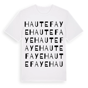 Hautefaye ordlek t-shirt – ekologisk bomull t-shirt från Pinshirt