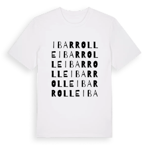 Ibarrolle ordlek t-shirt – ekologisk bomull t-shirt från Pinshirt