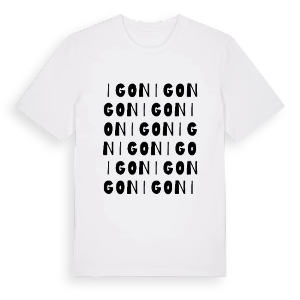 Igon ordlek t-shirt – ekologisk bomull t-shirt från Pinshirt