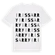 Irissarry ordlek t-shirt