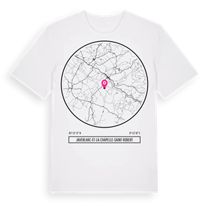 Javerlhac-et-la-Chapelle-Saint-Robert t-shirt – ekologisk bomull t-shirt från Pinshirt