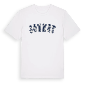 Jouhet college t-shirt – ekologisk bomull t-shirt från Pinshirt