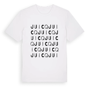 Juicq ordlek t-shirt – ekologisk bomull t-shirt från Pinshirt