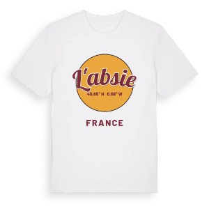 L'Absie cirkel t-shirt – ekologisk bomull t-shirt från Pinshirt