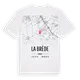 La Brède karta t-shirt