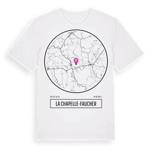 La Chapelle-Faucher t-shirt – ekologisk bomull t-shirt från Pinshirt