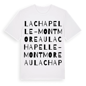 La Chapelle-Montmoreau ordlek t-shirt – ekologisk bomull t-shirt från Pinshirt
