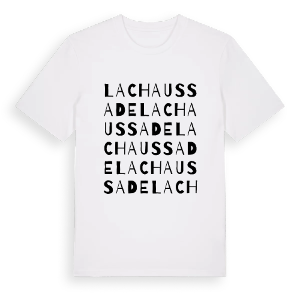 La Chaussade ordlek t-shirt – ekologisk bomull t-shirt från Pinshirt