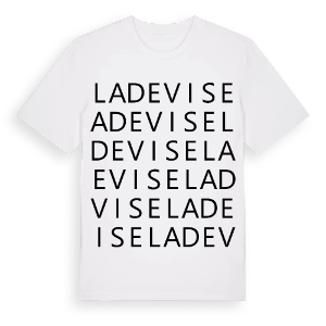 La Devise ordlek t-shirt – ekologisk bomull t-shirt från Pinshirt
