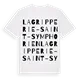 La Gripperie-Saint-Symphorien ordlek t-shirt