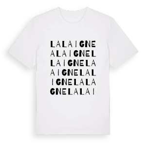 La Laigne ordlek t-shirt – ekologisk bomull t-shirt från Pinshirt