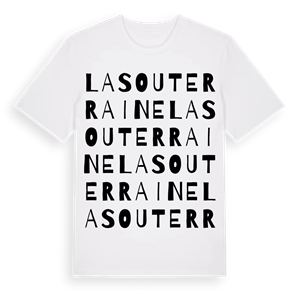 La Souterraine ordlek t-shirt – ekologisk bomull t-shirt från Pinshirt