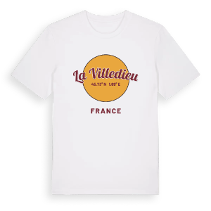 La Villedieu cirkel t-shirt – ekologisk bomull t-shirt från PinShirt
