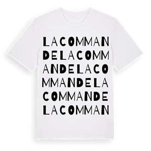 Lacommande ordlek t-shirt – ekologisk bomull t-shirt från Pinshirt