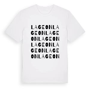 Lageon ordlek t-shirt – ekologisk bomull t-shirt från Pinshirt