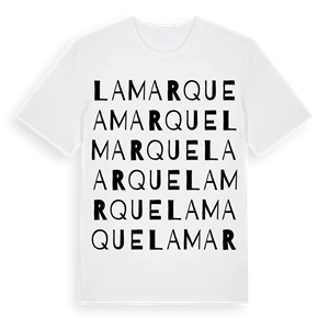 Lamarque ordlek t-shirt – ekologisk bomull t-shirt från Pinshirt