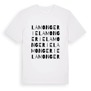 Lamongerie ordlek t-shirt – ekologisk bomull t-shirt från Pinshirt