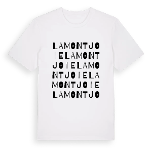 Lamontjoie ordlek t-shirt – ekologisk bomull t-shirt från Pinshirt