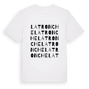 Latronche ordlek t-shirt – ekologisk bomull t-shirt från Pinshirt