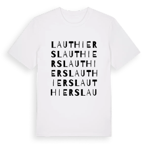 Lauthiers ordlek t-shirt – ekologisk bomull t-shirt från Pinshirt