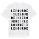 Le Bourdeix ordlek t-shirt
