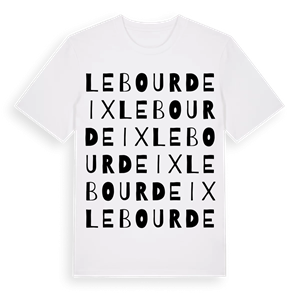 Le Bourdeix ordlek t-shirt – ekologisk bomull t-shirt från Pinshirt