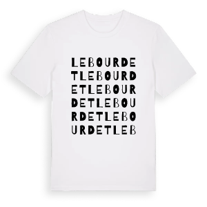 Le Bourdet ordlek t-shirt – ekologisk bomull t-shirt från Pinshirt
