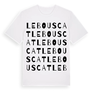 Le Bouscat ordlek t-shirt – ekologisk bomull t-shirt från Pinshirt