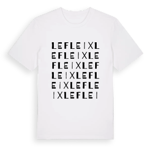 Le Fleix ordlek t-shirt – ekologisk bomull t-shirt från Pinshirt