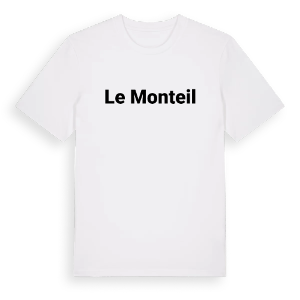Le Monteil fetstil t-shirt – ekologisk bomull t-shirt från Pinshirt