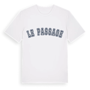 Le Passage college t-shirt – ekologisk bomull t-shirt från Pinshirt